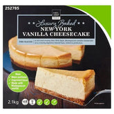 Chefs Larder Premium Luxury Baked New York Vanilla Cheesecake 2.1kg  Adomoo